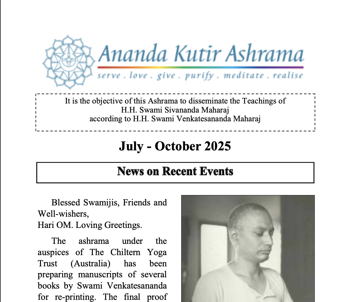 July 2025 - October 2025 Newsletter